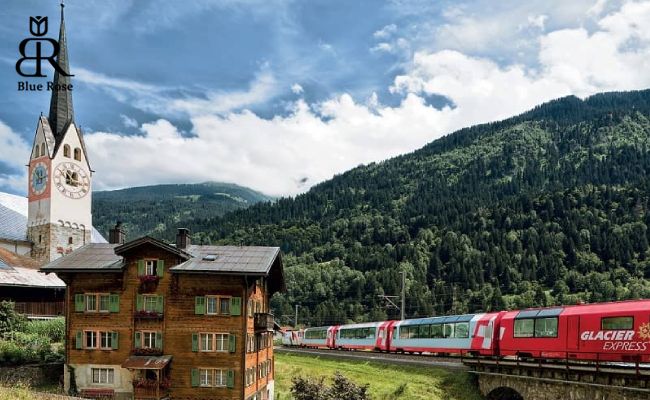 قطارسواری در سنت موریتز سوئیس