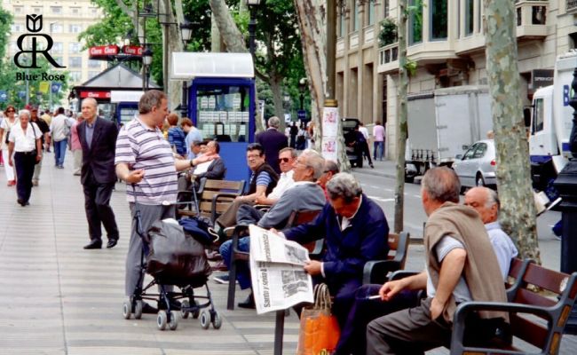 مشهورترین خیابان بارسلونا، خیابان لارامبلا بارسلونا اسپانیا