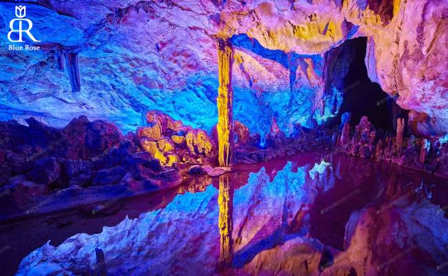 جاذبه‌های غار زیرزمینی ریدفلوت چین